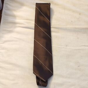 Classic Brown Diagonal Stripe Men's Tie